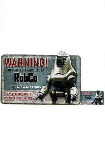 Fallout RobCo Security Metal Sign