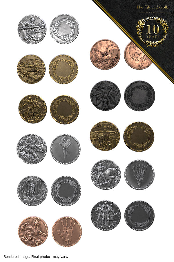 Juego de monedas conmemorativas de The Elder Scrolls Online