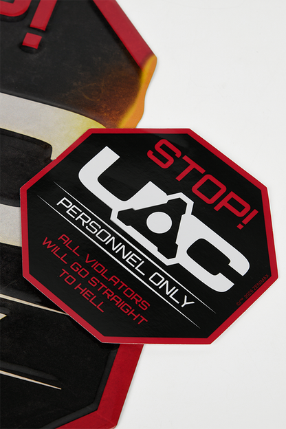 DOOM UAC Security Metal Sign