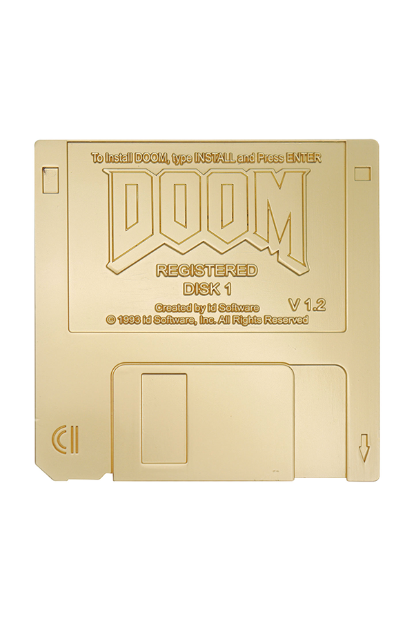 DOOM-Disketten-Limited-Edition – Replik in vergoldeter Optik