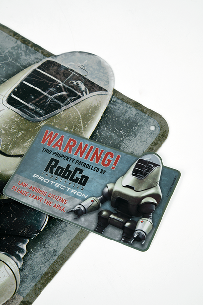 Fallout RobCo Security Metal Sign