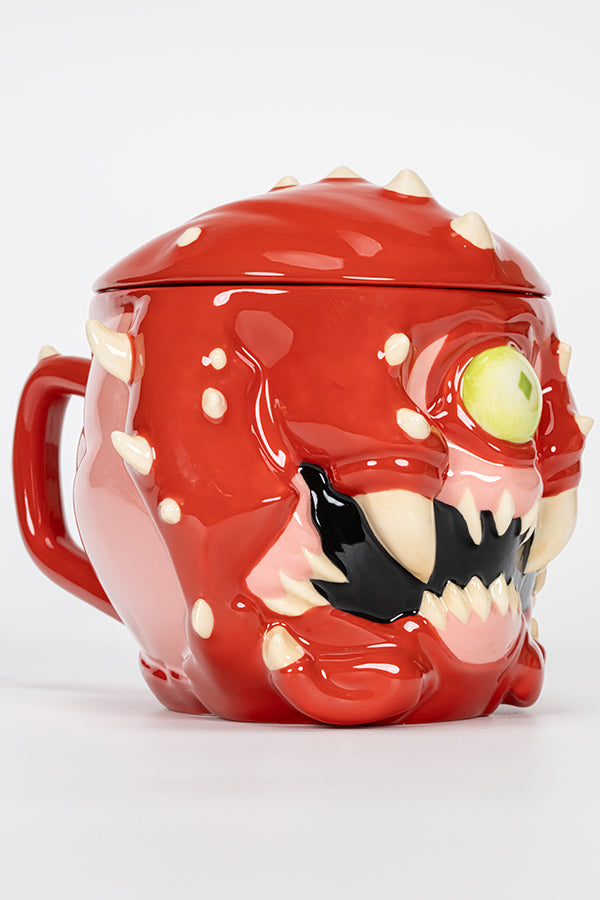 Mug en céramique DOOM Cacodemon avec couvercle