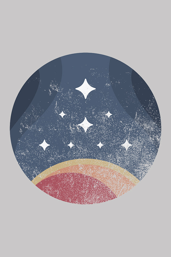 Starfield Retro Constellation Tee - Grey