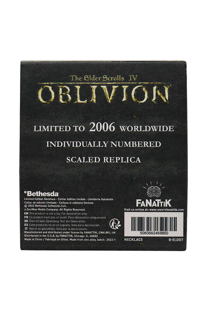 The Elder Scrolls Oblivion Amuleto de Reyes Collar de edición limitada