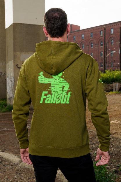 Sudadera con capucha y cremallera Fallout Analog Pip-Boy