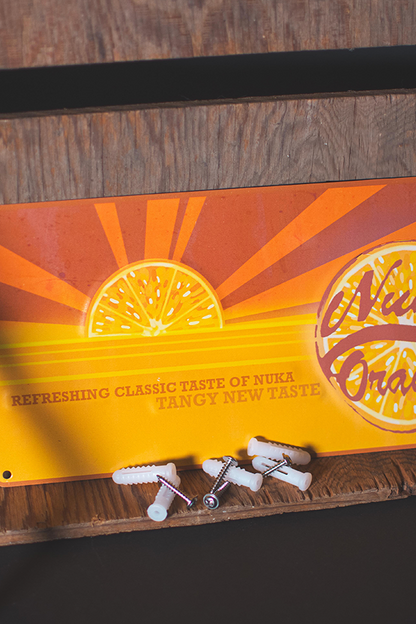 Fallout Nuka Orange Tin Sign