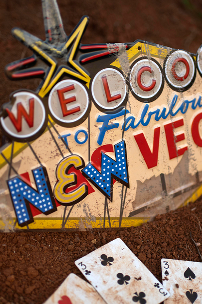 Fallout Welcome to New Vegas Metal Sign