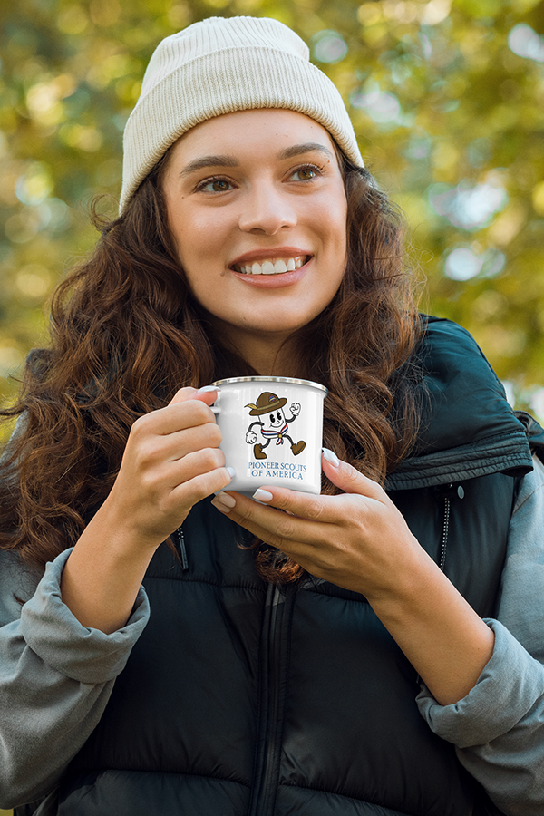 Fallout Pioneer Scouts Camper Emaille Tasse