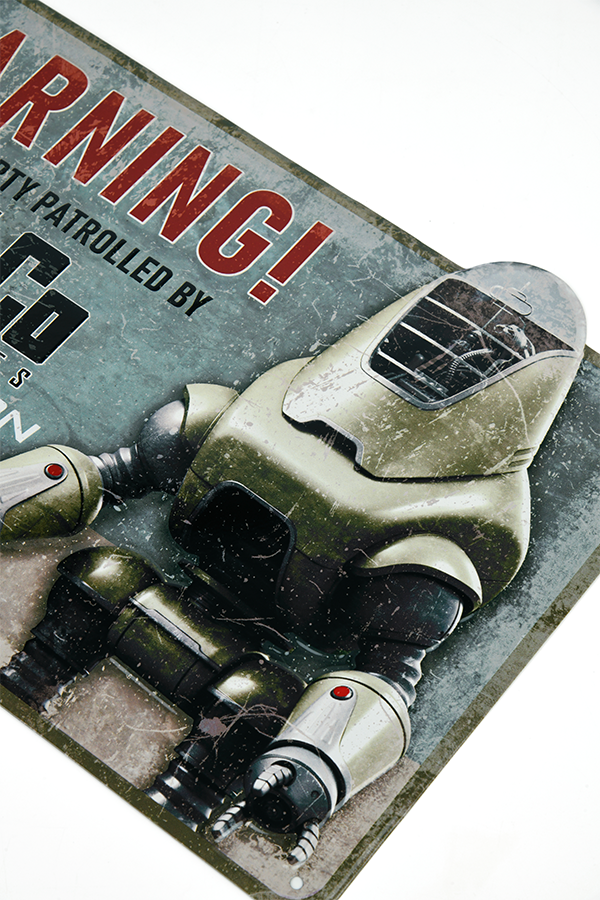 Fallout RobCo Security Metal Sign