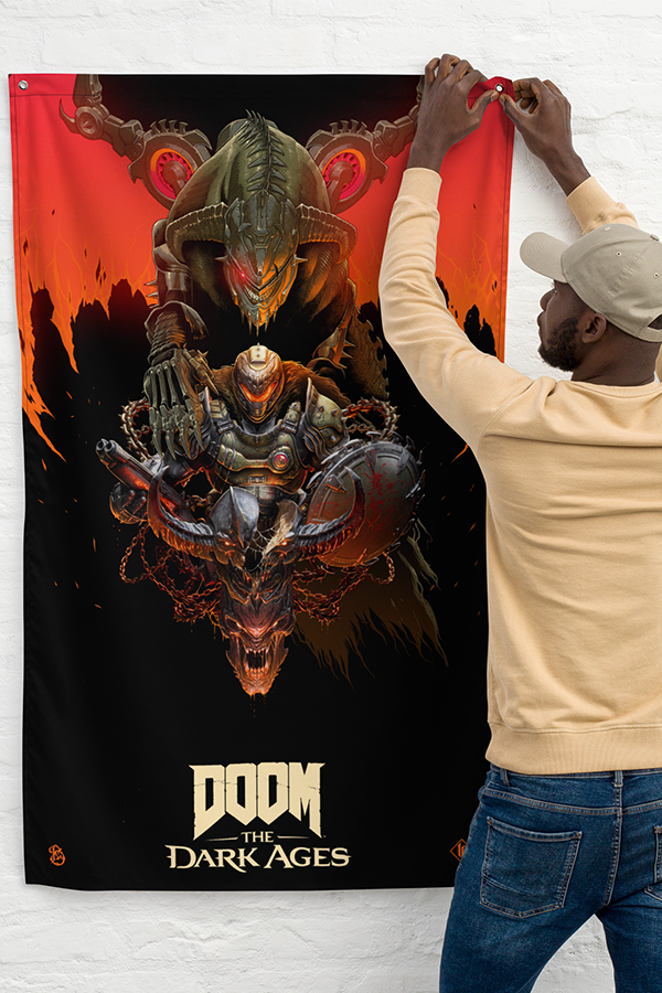DOOM: The Dark Ages Luke Preece x Billelis Wall Banner