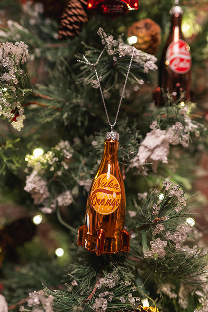 Fallout Nuka-Cola Glass Bottle Tree Ornament Set