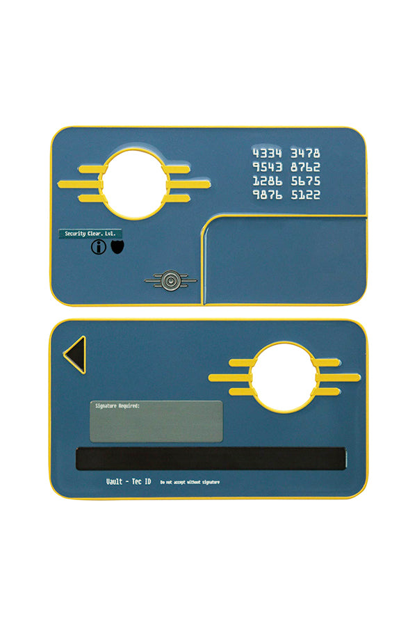 Réplica de la tarjeta llave de seguridad de Fallout Vault