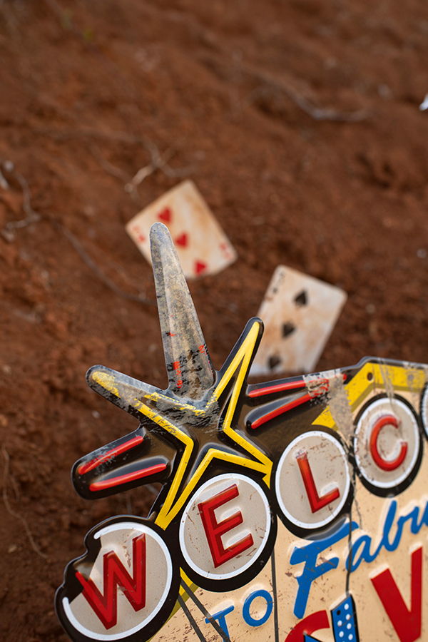 Fallout Welcome to New Vegas Metal Sign
