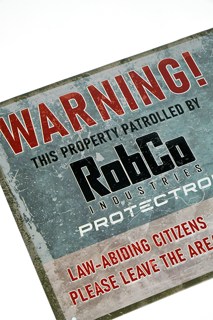 Fallout RobCo Security Metal Sign
