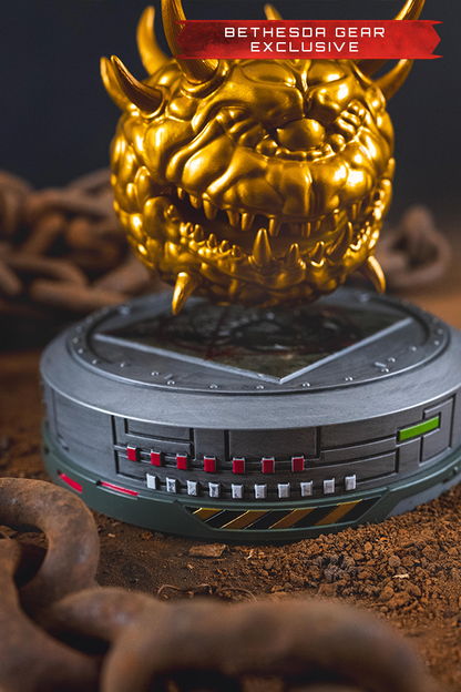 Figurina del cacodemone d'oro fluttuante di DOOM (1993) (esclusiva Bethesda Gear)