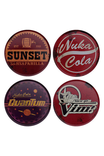 Fallout 4er-Set Untersetzer aus Metall