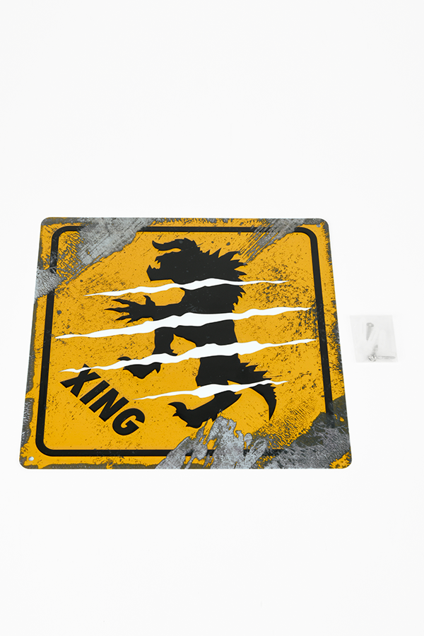 Fallout Deathclaw Crossing Metal Sign