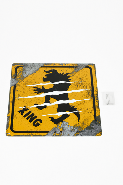 Fallout Deathclaw Crossing Metal Sign