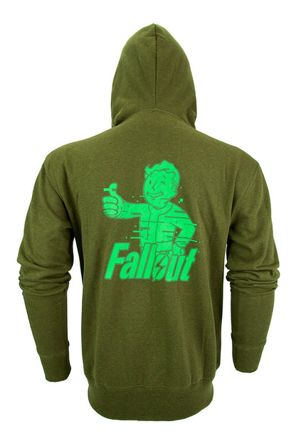 Sudadera con capucha y cremallera Fallout Analog Pip-Boy