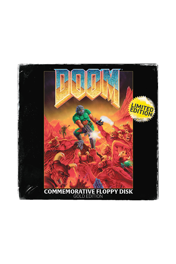 DOOM-Disketten-Limited-Edition – Replik in vergoldeter Optik