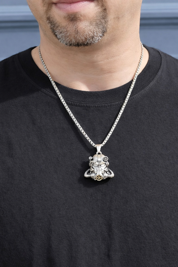 Collar Colgante Casco Fallout T-60