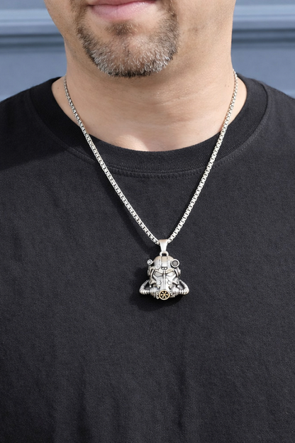 Collar Colgante Casco Fallout T-60