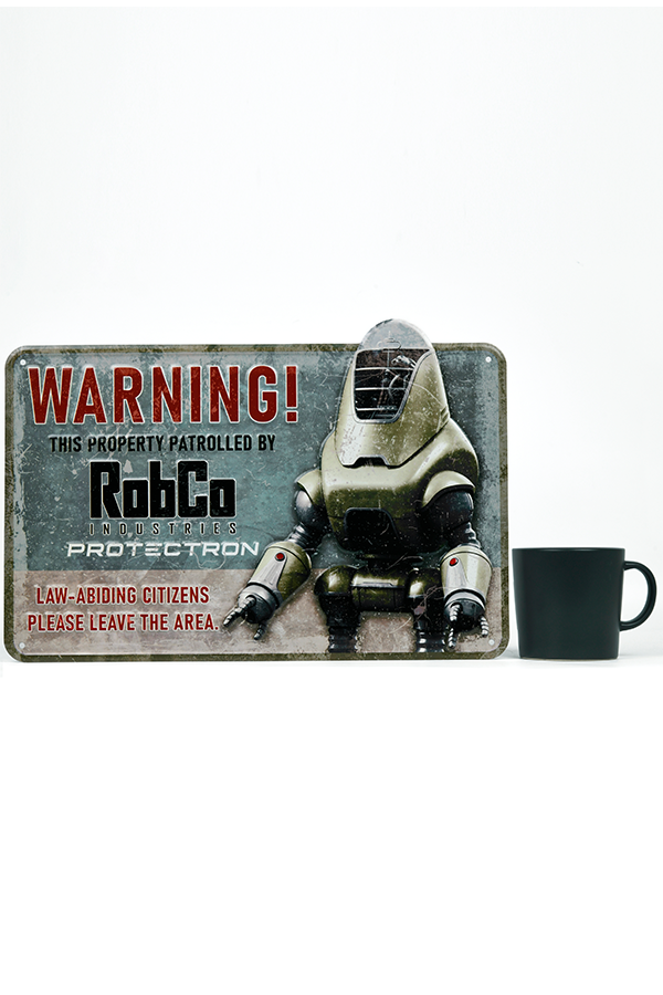 Fallout RobCo Security Metal Sign