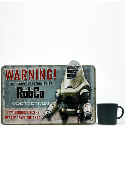 Fallout RobCo Security Metal Sign