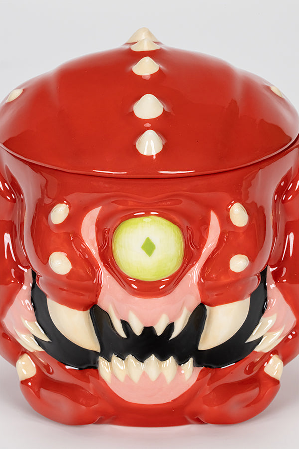 DOOM Cacodemon Ceramic Mug with Lid