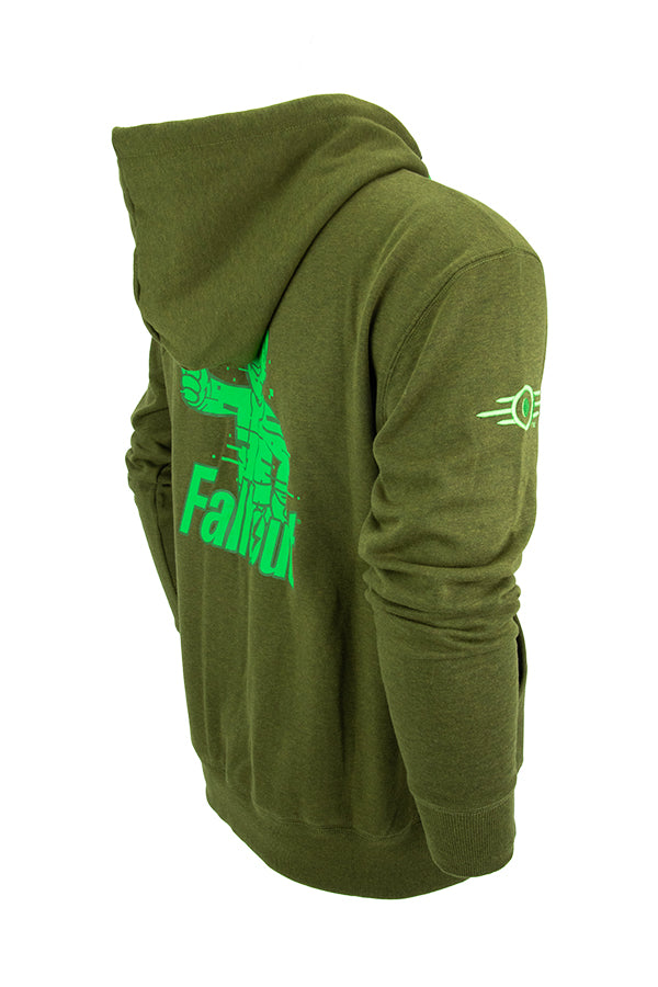 Sudadera con capucha y cremallera Fallout Analog Pip-Boy