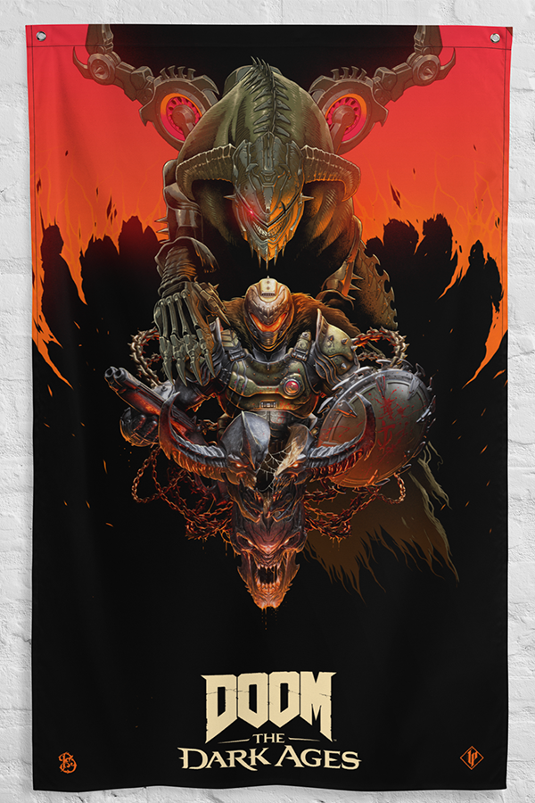 DOOM: The Dark Ages Luke Preece x Billelis Wall Banner