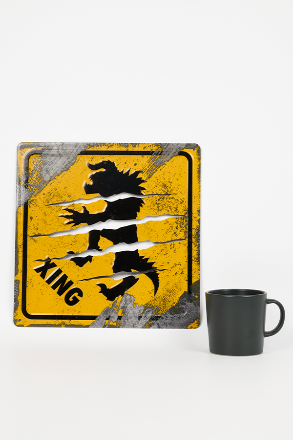 Fallout Deathclaw Crossing Metal Sign