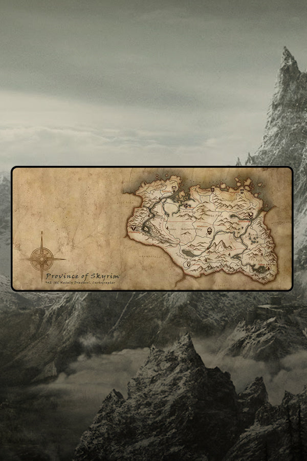 The Elder Scrolls Skyrim Province of Skyrim Oversized Mouse Pad