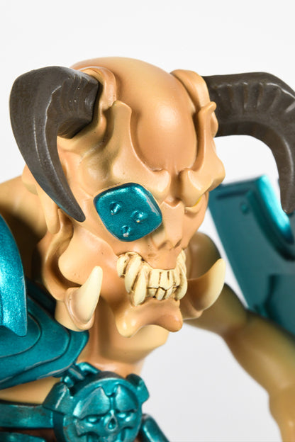Image: DOOM Eternal Gladiator Mini Collectible Figure closeup face view 3