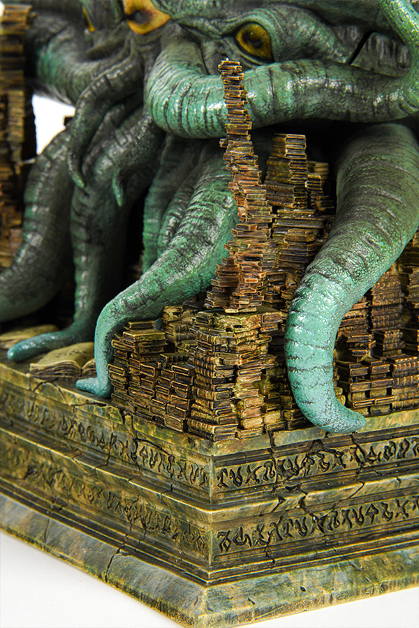 Detail shot showing the tentacles, books, and base of The Elder Scrolls Online Hermaeus Mora Limited Edition Statue