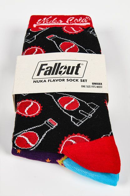 Image: Fallout Nuka Flavor Sock Set in packaging