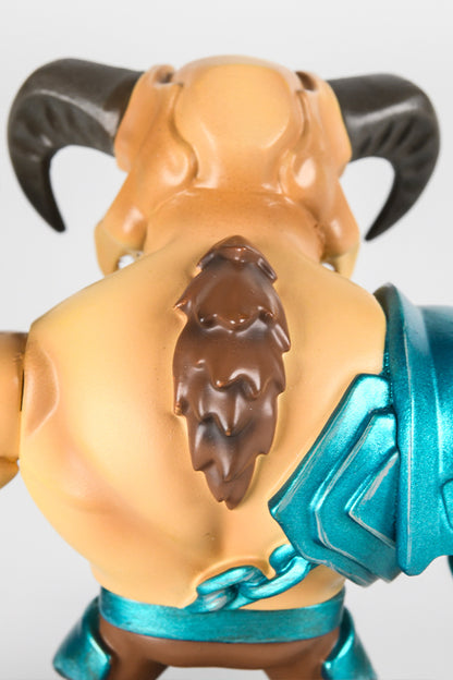 Image: DOOM Eternal Gladiator Mini Collectible Figure closeup of back
