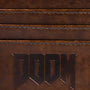 Image: DOOM Eternal Crucible Wallet inside logo closeup