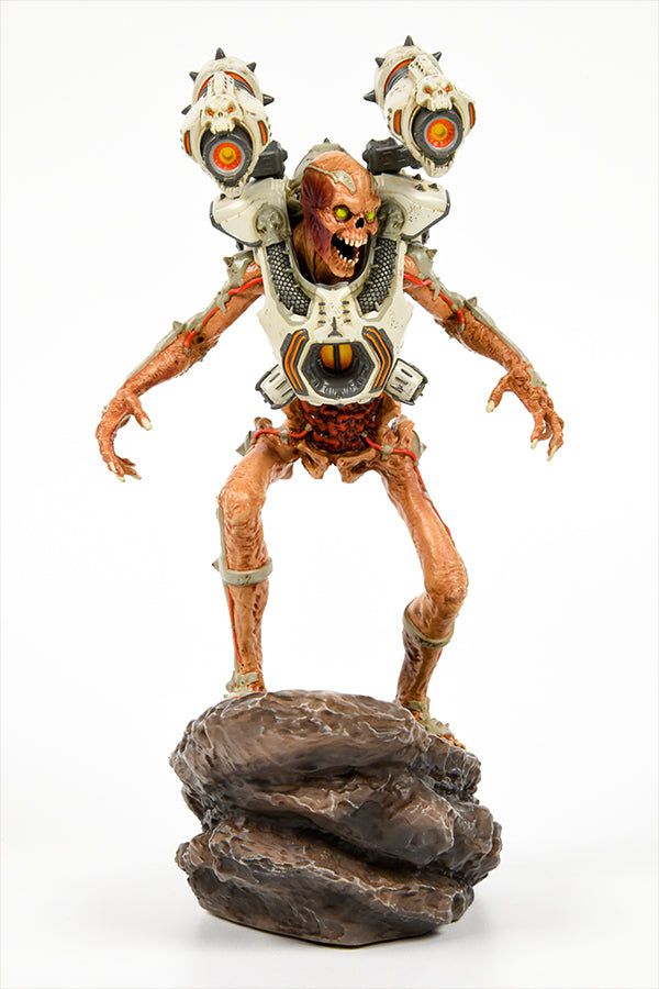 Front view of the DOOM Eternal Revenant Statue.