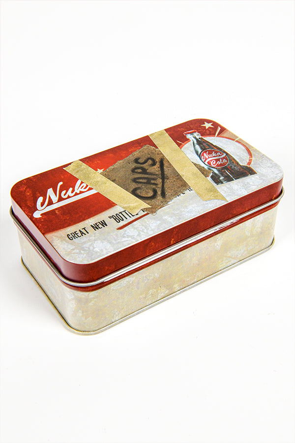 Image of the Nuka Cola Collectible Tin with its lid closed