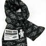 image of the Fallout Vault-Tec Survival Aid Scarf tied with short tails