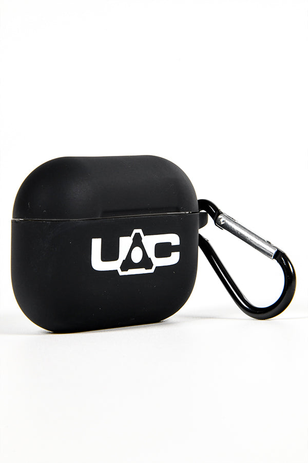 Quarter view of the DOOM UAC Airpods Pro Case facing right