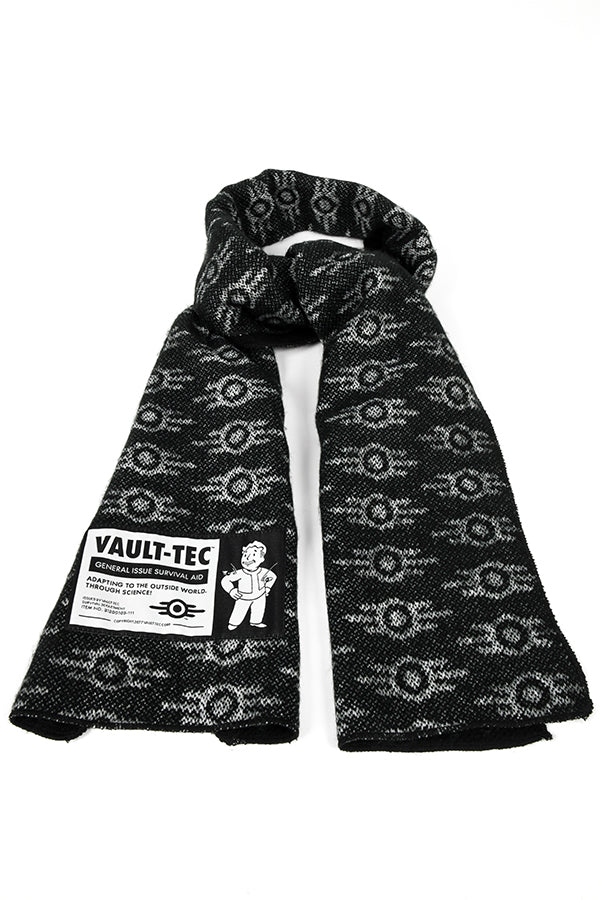 Image of the Fallout Vault-Tec Survival Aid Scarf tied with long tails