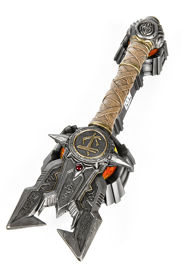 Image: DOOM Eternal Crucible Hilt Replica on base view 2