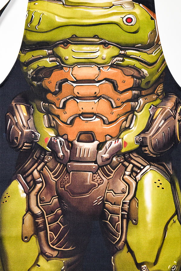 Image: DOOM Slayer Apron closeup