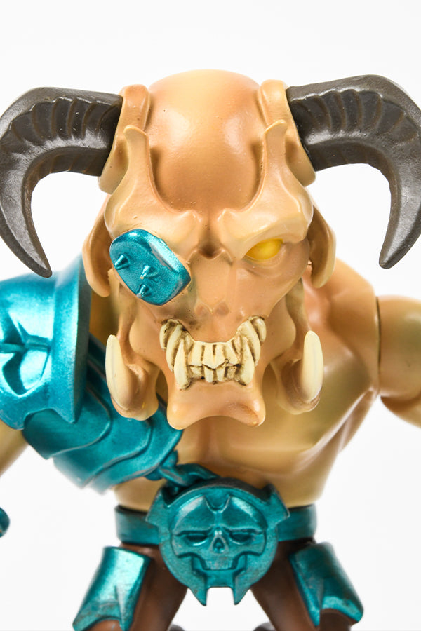 Image: DOOM Eternal Gladiator Mini Collectible Figure closeup face view