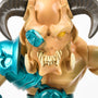 Image: DOOM Eternal Gladiator Mini Collectible Figure closeup face view