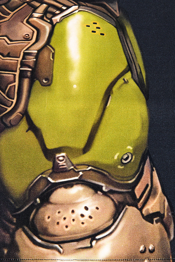 Image: DOOM Slayer Apron closeup of slayer arm