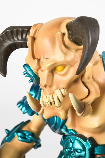 Image: DOOM Eternal Gladiator Mini Collectible Figure closeup face view 2