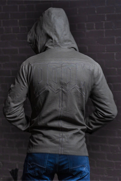 Image of the back of the DOOM Slayer Hooded Jacket